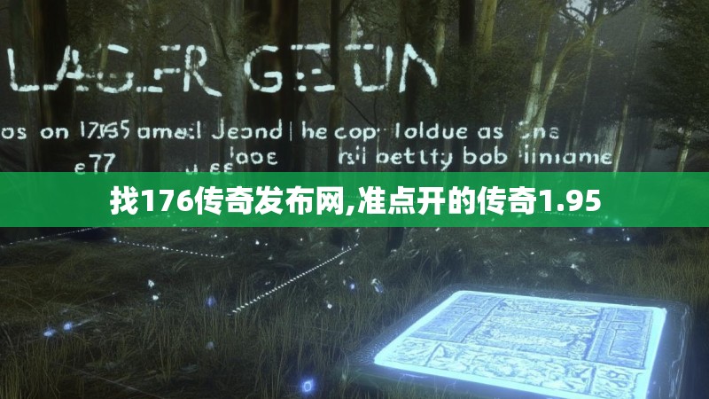 找176传奇发布网,准点开的传奇1.95