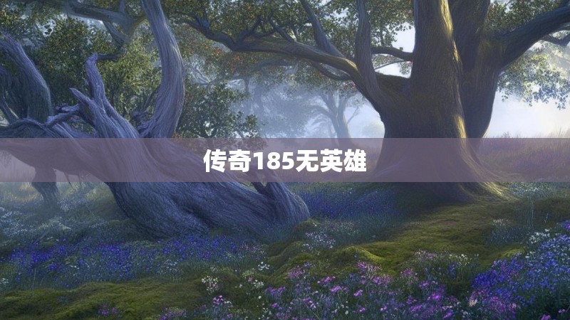 传奇185无英雄 传奇185无英雄