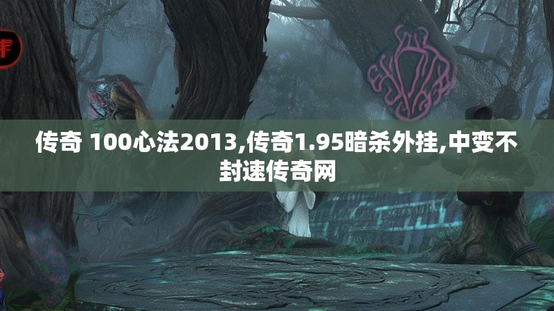 传奇 100心法2013,传奇1.95暗杀外挂,中变不封速传奇网