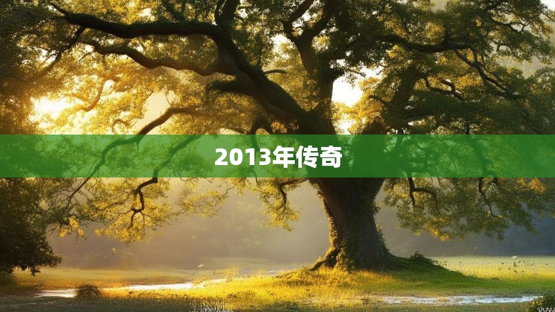 2013年传奇 2013年传奇