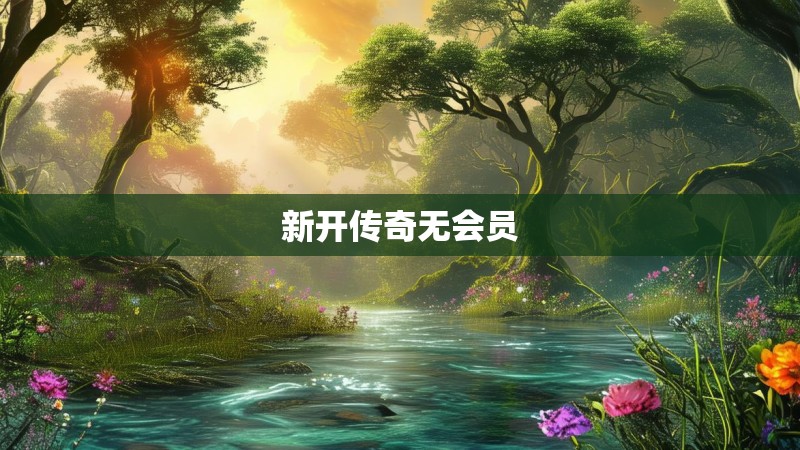 新开传奇无会员