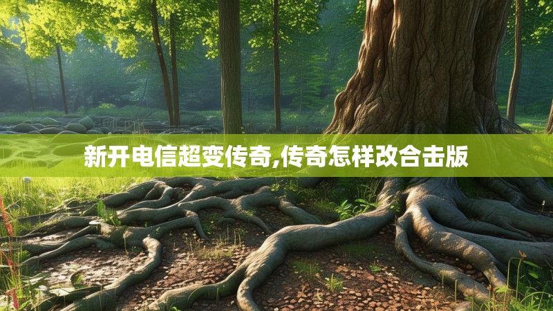 新开电信超变传奇,传奇怎样改合击版