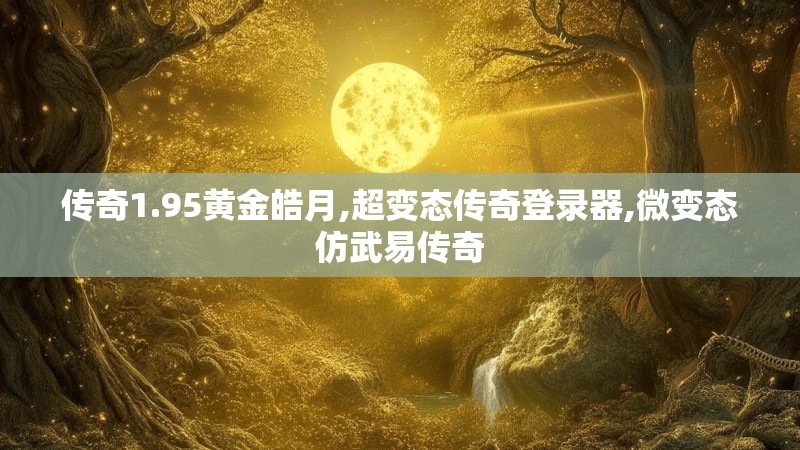 传奇1.95黄金皓月,超变态传奇登录器,微变态仿武易传奇