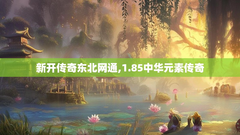 新开传奇东北网通,1.85中华元素传奇