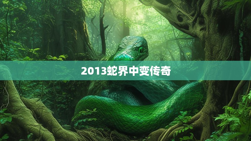 2013蛇界中变传奇