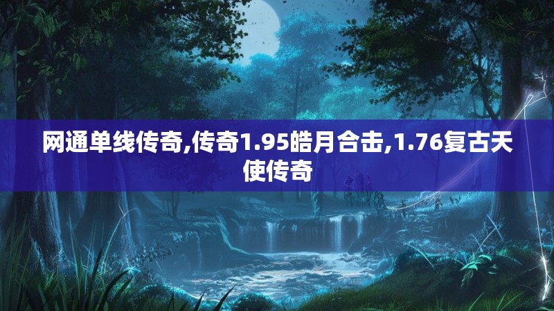 网通单线传奇,传奇1.95皓月合击,1.76复古天使传奇