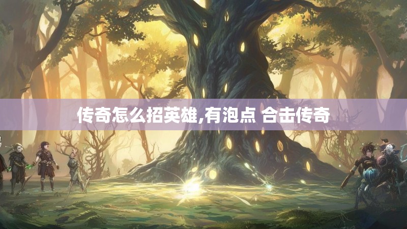 传奇怎么招英雄,有泡点 合击传奇