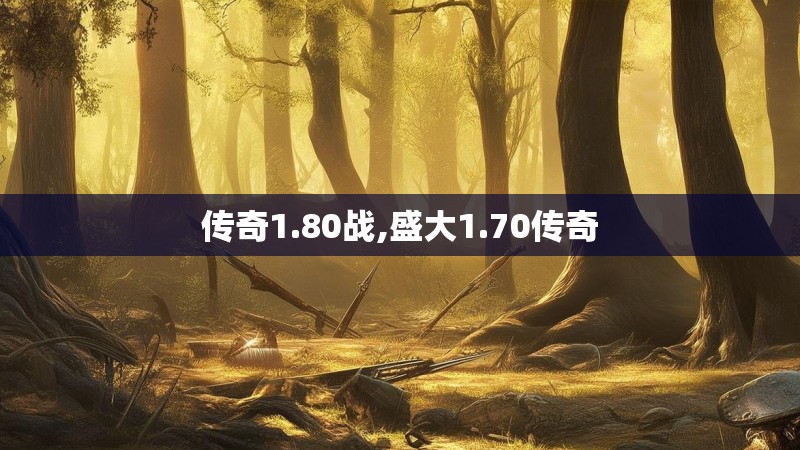 传奇1.80战,盛大1.70传奇
