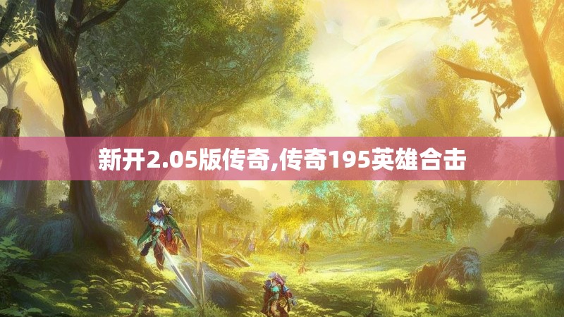 新开2.05版传奇,传奇195英雄合击