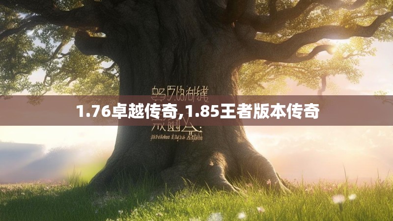 1.76卓越传奇,1.85王者版本传奇 1.76卓越传奇,1.85王者版本传奇