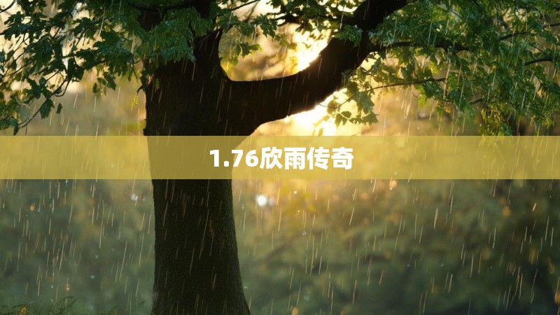 1.76欣雨传奇 1.76欣雨传奇