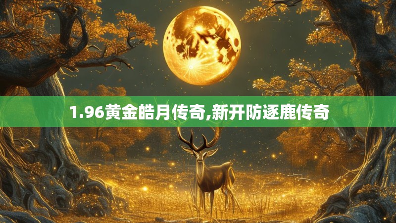 1.96黄金皓月传奇,新开防逐鹿传奇 1.96黄金皓月传奇,新开防逐鹿传奇