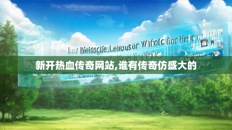 新开热血传奇网站,谁有传奇仿盛大的