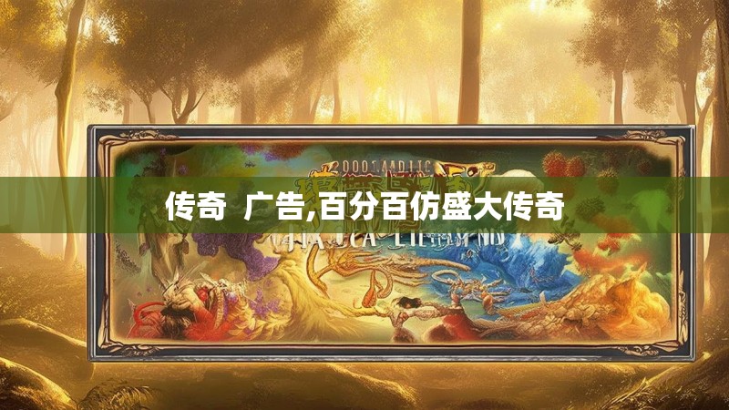 传奇 广告,百分百仿盛大传奇