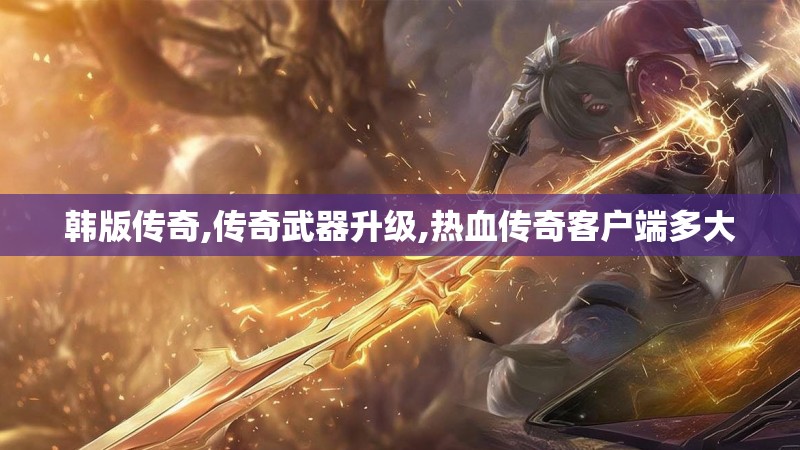 韩版传奇,传奇武器升级,热血传奇客户端多大
