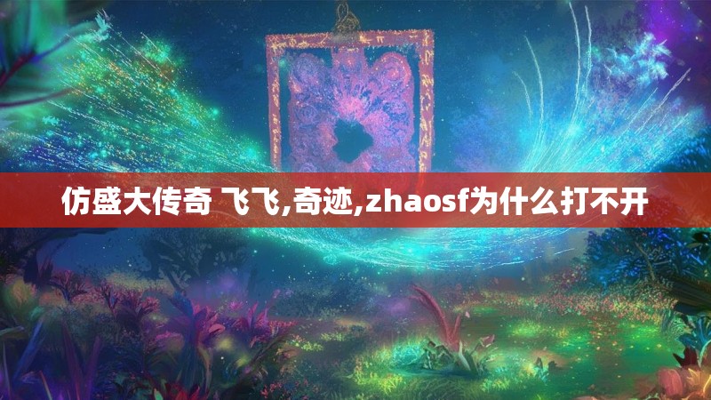 仿盛大传奇 飞飞,奇迹,zhaosf为什么打不开
