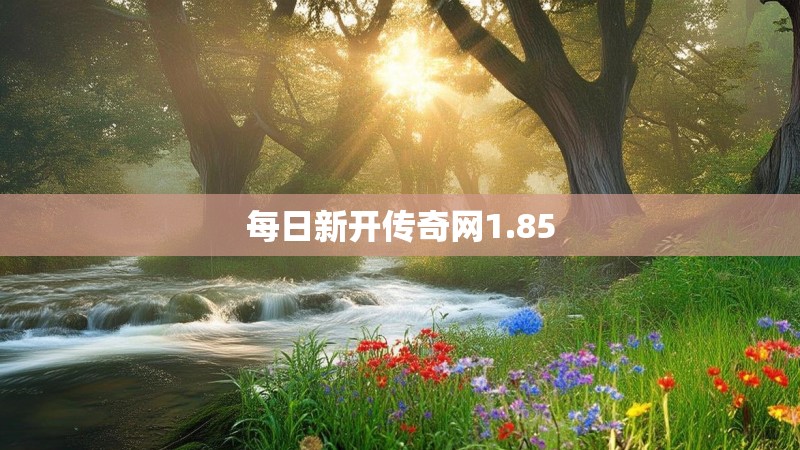 每日新开传奇网1.85