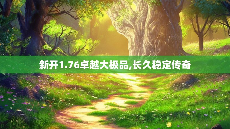 新开1.76卓越大极品,长久稳定传奇