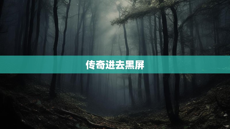 传奇进去黑屏