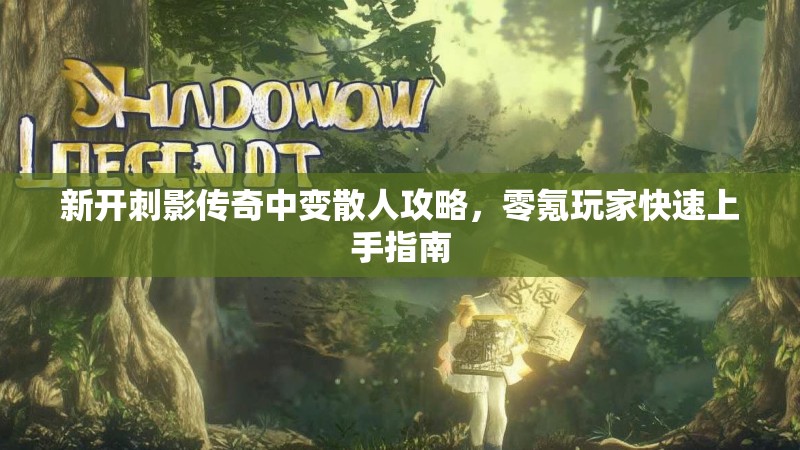 新开刺影传奇中变散人攻略,零氪玩家快速上手指南 新开刺影传奇中变散人攻略,零氪玩家快速上手指南