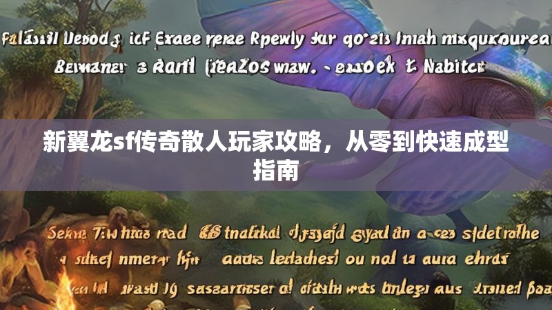 新翼龙sf传奇散人玩家攻略,从零到快速成型指南 新翼龙sf传奇散人玩家攻略,从零到快速成型指南