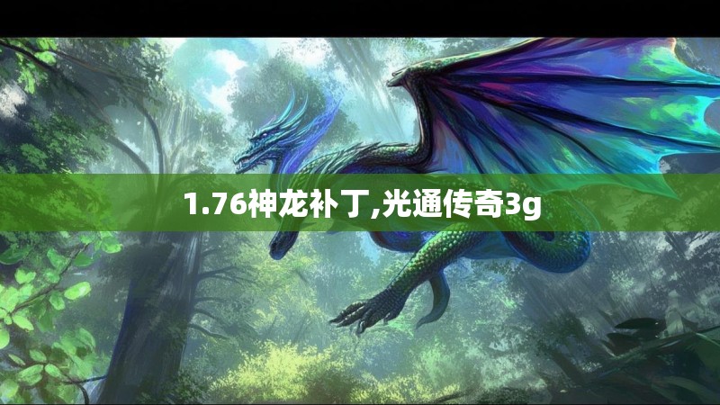 1.76神龙补丁,光通传奇3g