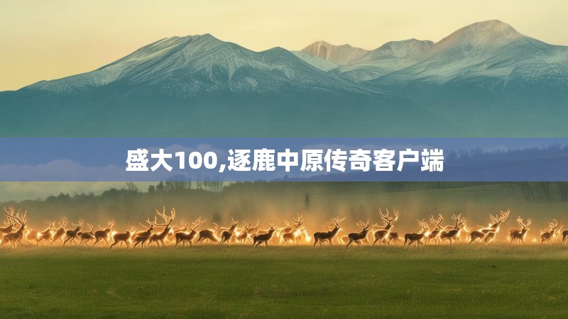 盛大100,逐鹿中原传奇客户端