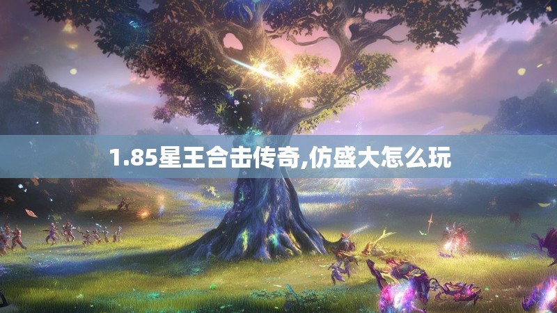 1.85星王合击传奇,仿盛大怎么玩