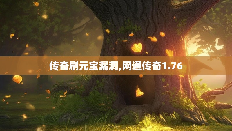 传奇刷元宝漏洞,网通传奇1.76