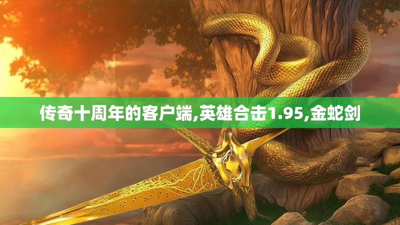 传奇十周年的客户端,英雄合击1.95,金蛇剑