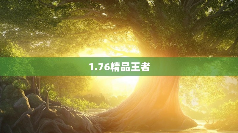 1.76精品王者