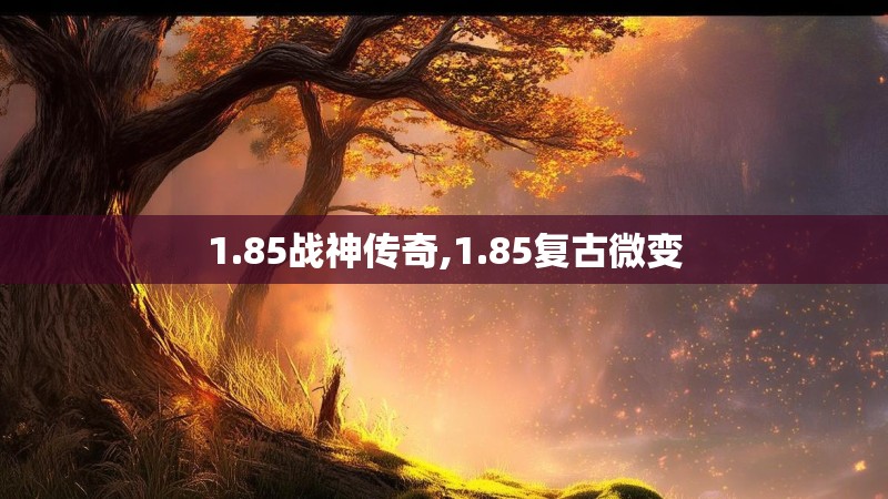 1.85战神传奇,1.85复古微变