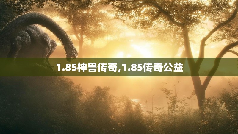 1.85神兽传奇,1.85传奇公益
