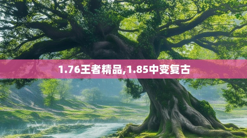 1.76王者精品,1.85中变复古