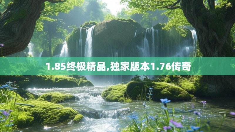 1.85终极精品,独家版本1.76传奇