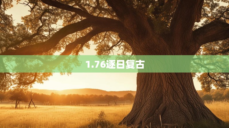 1.76逐日复古