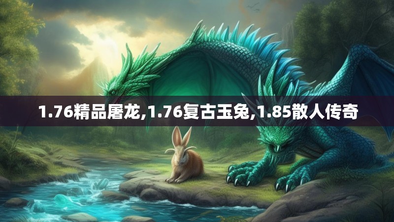 1.76精品屠龙,1.76复古玉兔,1.85散人传奇