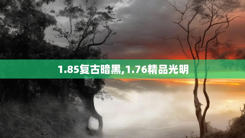 1.85复古暗黑,1.76精品光明