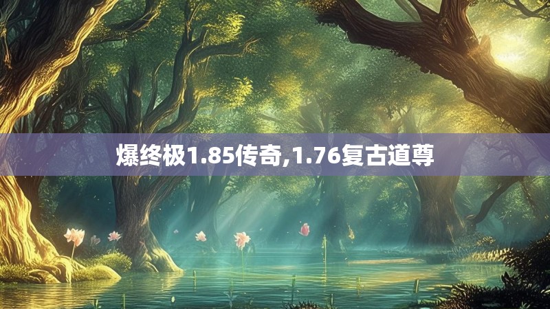 爆终极1.85传奇,1.76复古道尊