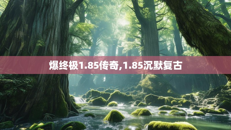 爆终极1.85传奇,1.85沉默复古