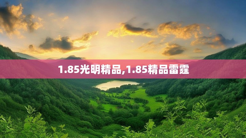 1.85光明精品,1.85精品雷霆