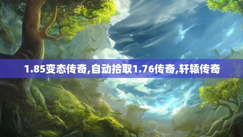 1.85变态传奇,自动拾取1.76传奇,轩辕传奇