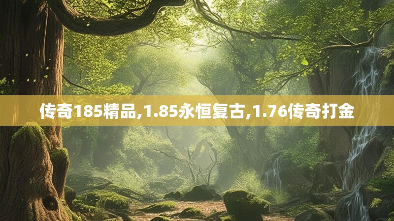 传奇185精品,1.85永恒复古,1.76传奇打金