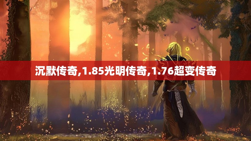 沉默传奇,1.85光明传奇,1.76超变传奇