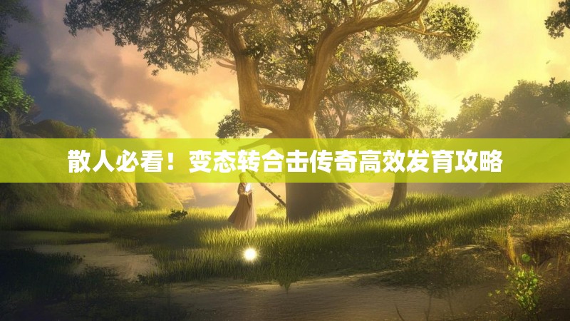 散人必看!变态转合击传奇高效发育攻略 散人必看!变态转合击传奇高效发育攻略