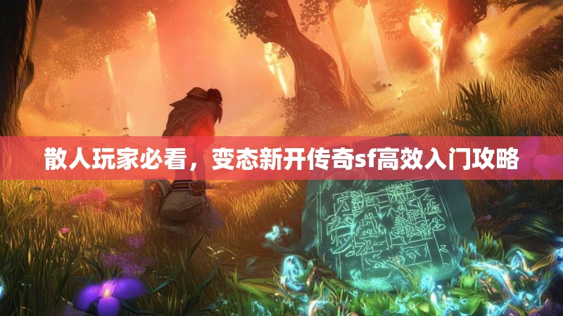 散人玩家必看，变态新开传奇sf高效入门攻略