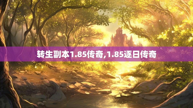 转生副本1.85传奇,1.85逐日传奇