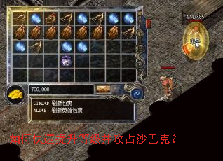 如何快速提升等级并攻占沙巴克？