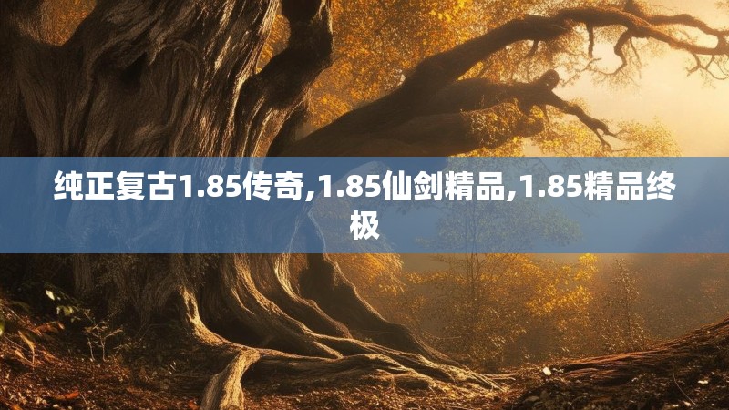纯正复古1.85传奇,1.85仙剑精品,1.85精品终极