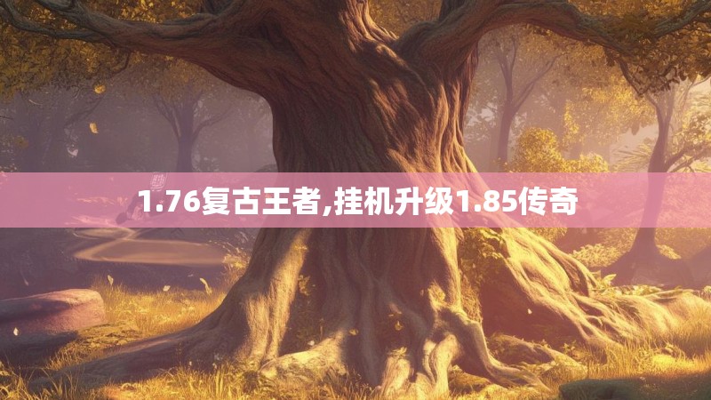 1.76复古王者,挂机升级1.85传奇